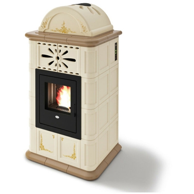 Stufa a pellet Eva Calor Diana 13 KW maiolica Nocciola - 901649600