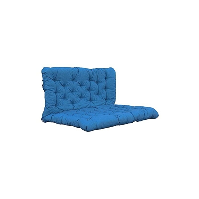 Chicreat Cuscino per bancale con schienale 120 x 80 cm/120 x 60 cm, turchese
