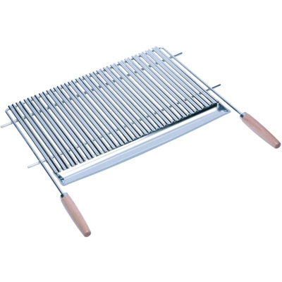 Sauvic 02797-Griglia per Barbecue, in Acciaio Inox 18/8 a V, ritagliante 74,5-83,5 x 44,5 cm.