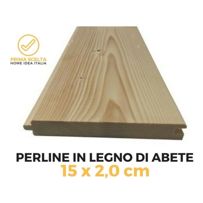 Perline mis. 2 x 15 cm in legno di Abete - Offerta | 1,0 mt