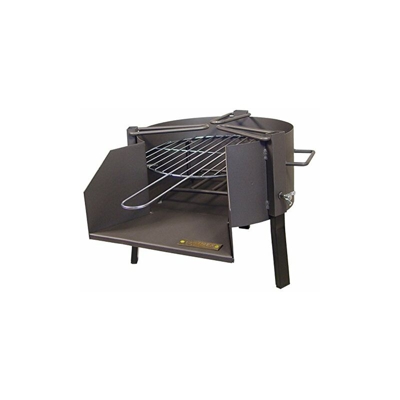 IMEX EL ZORRO 71423.0Â Barbecue Tavolo con griglia zincati, Nero, 35Â x 48Â x 31Â cm
