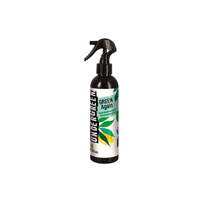 Undergreen GREEN Again, Rinverdente Spray, Soluzione liquida contro le foglie gialle, Per piante da interno e da balcone, 250 ml