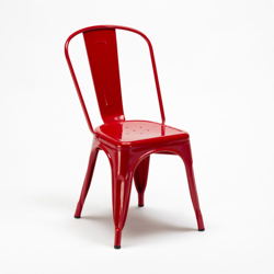 Sedie Tolix industrial metallo e acciaio per cucina e bar Steel One | Rosso características