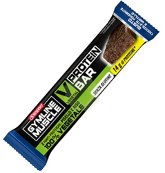 Gymline Muscle Vegetal Proteinbar Barretta Gusto Mirtillo Cioccolato Fondente 60g en oferta