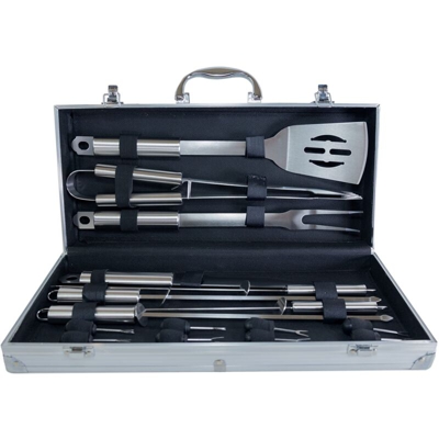 Pradel Excellence WB107 Valigia in Metallo Barbecue da 16 Pezzi