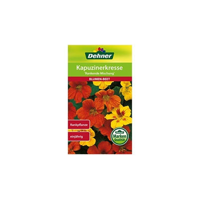 Dehner Blumen-Saatgut, Kapuzinerkresse Rankende Mischung, 6 g Sementi, 5er Pack (5 x 6 g)