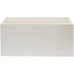 WellHome Top garden RODRI Vaso in Polietilene a rotolo, Colore: Bianco, 80 x 40 x 40 cm en oferta