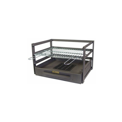 IMEX EL ZORRO 71474.0Â cassetto Barbecue con griglia zincati, Nero, 46Â x 41Â x 35Â cm precio