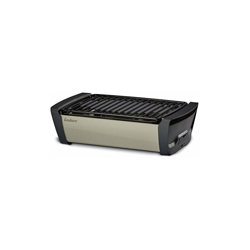 Enders - Barbecue a carbonella Aurora, portatile, a bassa emissione di fumo, griglia da tavolo con ventola elettronica, BBQ #1363, colore tortora, características