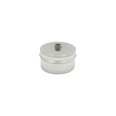 Tappo chiusura in acciaio maschio con spurgo diametro 120 mm diankamin