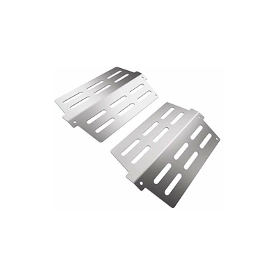 SHINESTAR 65505 7622 - Lamiera per barbecue a gas, piastra di ricambio per Weber Genesis 300, in acciaio INOX, 33,65 x 22,22 cm, 2 pezzi