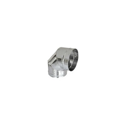 Curva in acciaio 316L a 90° diametro 200 mm per canne fumarie diankamin en oferta