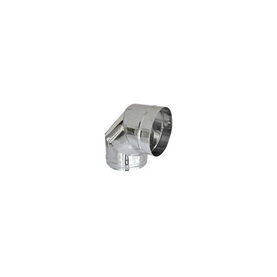 Curva in acciaio 316L a 90° diametro 200 mm per canne fumarie diankamin