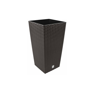 Vaso per fiori Prosperplast, marrone, 40x40x75 cm, DRTS400-440U
