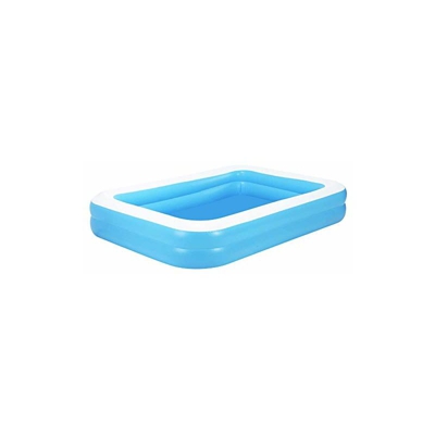 Piscina gonfiabile Family Deluxe per bambini, piscina gonfiabile, in PVC, pieghevole, durevole, per famiglia, giardino, esterni, 128 x 85 x 45 cm