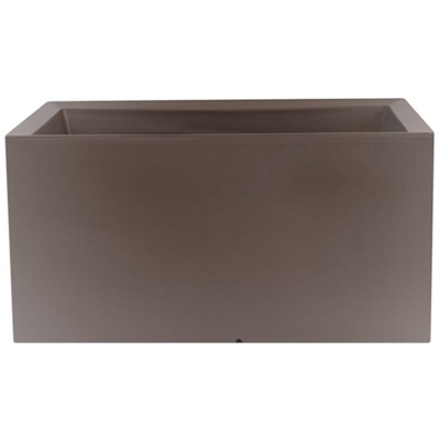 WellHome Top garden RODRI Vaso in Polietilene a rotomoldeo colore tortora 80 x 40 x 40 cm