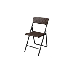 Set di 4 Sedie Rak Pieghevoli Polipropilene Effetto Rattan Intrecciato características