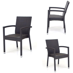 Poltrona Mod. Maiorca colore Caffe struttura alluminio 55x55x85h cm características
