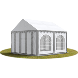 3x4 m ignifugoTendone per feste PREMIUM PVC grigio-bianco 100% impermeabile Gazebo da giardino Tendone da esterno Tenda party características