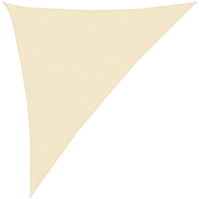 vidaXL Vela Parasole 160 g/m² Crema 3x4x5 m in HDPE - crema