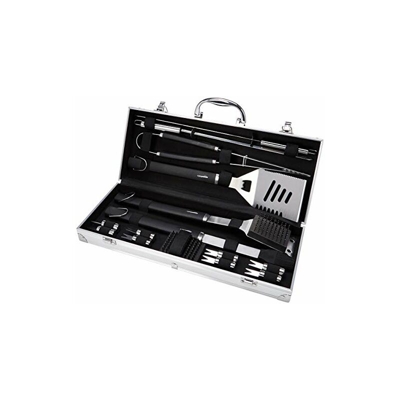 Amazon Basics - Set di 15 utensili per barbecue