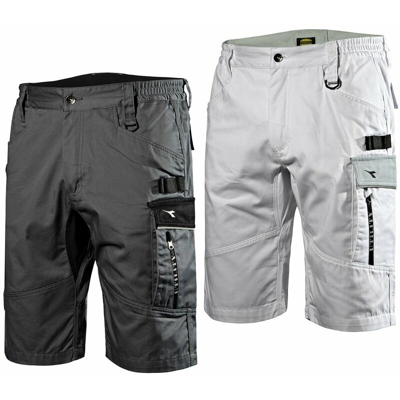 Pantaloncini da lavoro donna Diadora Bermuda Easywork Light-Bianco-M - Bianco - - Bianco