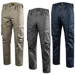 Pantaloni da lavoro donna Diadora Staff Light Cotton-Grigio Scuro-XXL - Grigio - - Grigio en oferta