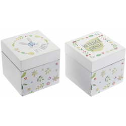Scatola Decorativa DKD Home Decor Coniglio Legno MDF (2 pcs) (7 x 7 x 7 cm) en oferta