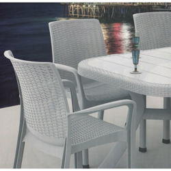 Poltrona In Resina Mod. Grace Colore Bianco O Antracite 58X56X87 Cm características