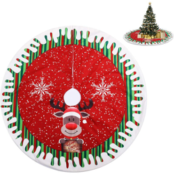 Gonna per albero di Natale, tappeto per albero di Natale, coperta per albero di Natale, gonna rossa per albero di Natale per la casa, le vacanze, la en oferta