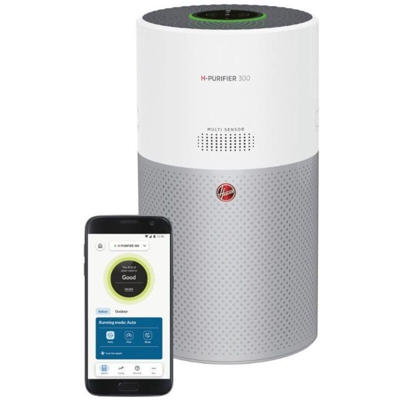Hoover HHP30C 011 Purificatore H-Purifier 300 Bianco e Argento