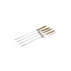 barbecook 2230305055 4 Spiedini Scorrevoli, Argento, 46x4x4 cm precio