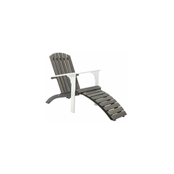 Ambiente Casa Sedia Adirondack Sedia a Sdraio Lettino Massiccio incl Legno. Piedi Parte FALUN, Bianco/Taupegrau características
