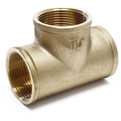 Raccordo a T in ottone filettatura interna 3x 39,59mm (1 1/4')