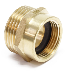 Wiltec - Nipplo filettato in ottone filettatura esterna e interna 33.25mm (1') 24.66mm (3/4') en oferta