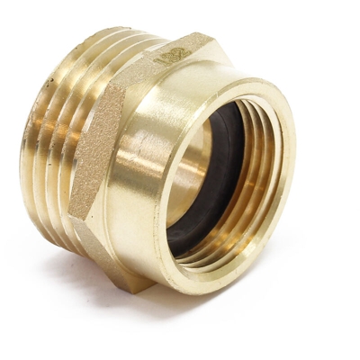 Wiltec - Nipplo filettato in ottone filettatura esterna e interna 33.25mm (1') 24.66mm (3/4')