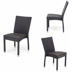 Sedia Mod. Maiorca Struttura Alluminio Intreccio Wicker 55x44H78 CAFFE características
