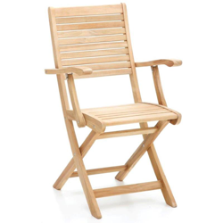 Poltrona Jakarta In Legno Teak Ferramenta Acciaio Inox Misura 61X53X94 Cm en oferta