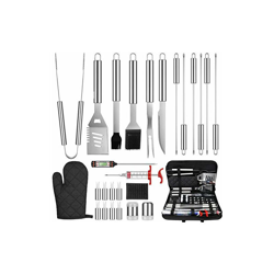 Kohree One Sight - Set di 27 Utensili per Barbecue, Accessori per Barbecue, in Acciaio Inox, con Custodia per Il Trasporto, Kit di Utensili per características