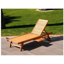 Lettino CALIFORNIA prendisole con schinale reclinabile in 5 posizioni precio