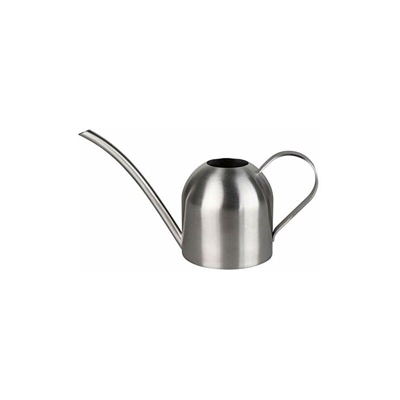 SUMSEA annaffiatoio in acciaio inox per ufficio, piccolo annaffiatoio da 500 ml con impugnatura confortevole, beccuccio lungo