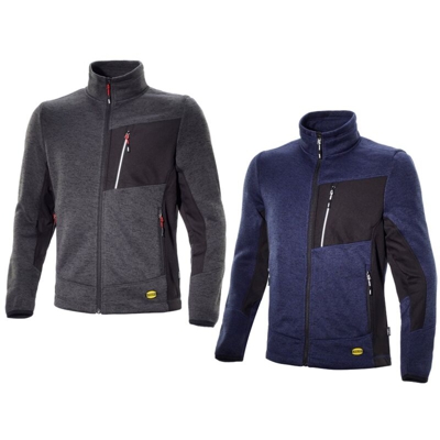 Felpa da lavoro Diadora Knitted Jacket Chicago-Grigio Scuro-M - Grigio Scuro - - Grigio Scuro
