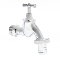 Valvola di drenaggio cromata con filettatura esterna 26.44mm attacco tubo 19mm precio