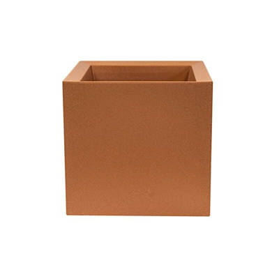 Wellhome Top garden Dani Vaso in Polietilene a rotomoldeo Colore Terracotta 50x50
