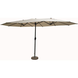 OMBRELLONE TRIPLO GIARDINO 270X460 ESTERNO ALLUMINIO TELO ECRU 180gr MARCHIATO MICHELE SOGARI en oferta