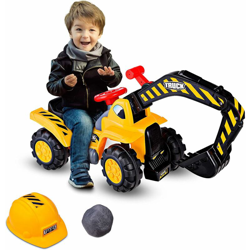 Ruspa Giocattolo per Bambini, Escavatore Giocattolo Grande con Suono, Adatto per Casa e Giardino, di Plastica, Giallo, 89x45x30cm características