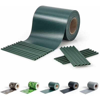 Goplus - Rivestimento Impermeabile per Giardino, Frangivista e Frangivento per Recinzione in PVC, Copertura Decorativa per Balcone con 20/26 Clip (35