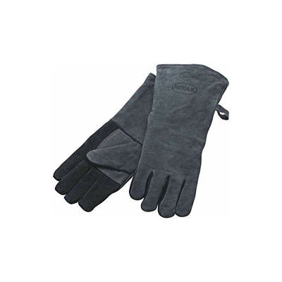 Rösle - Guanti da barbecue in pelle, 2 pezzi, certificati, misura universale 24/XL, in confezione regalo