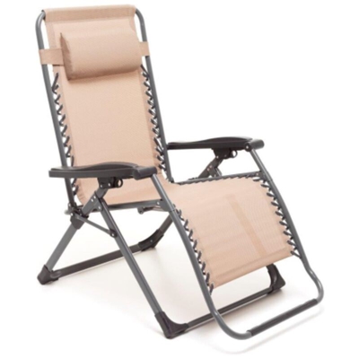 Sdraio Confort XXL colore Tortora peso max 150 kg 91x74x113 cm