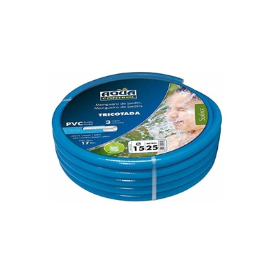 Aqua Controllo 41525-Tubo da Giardino, 15 x 25 m, Colore: Blu